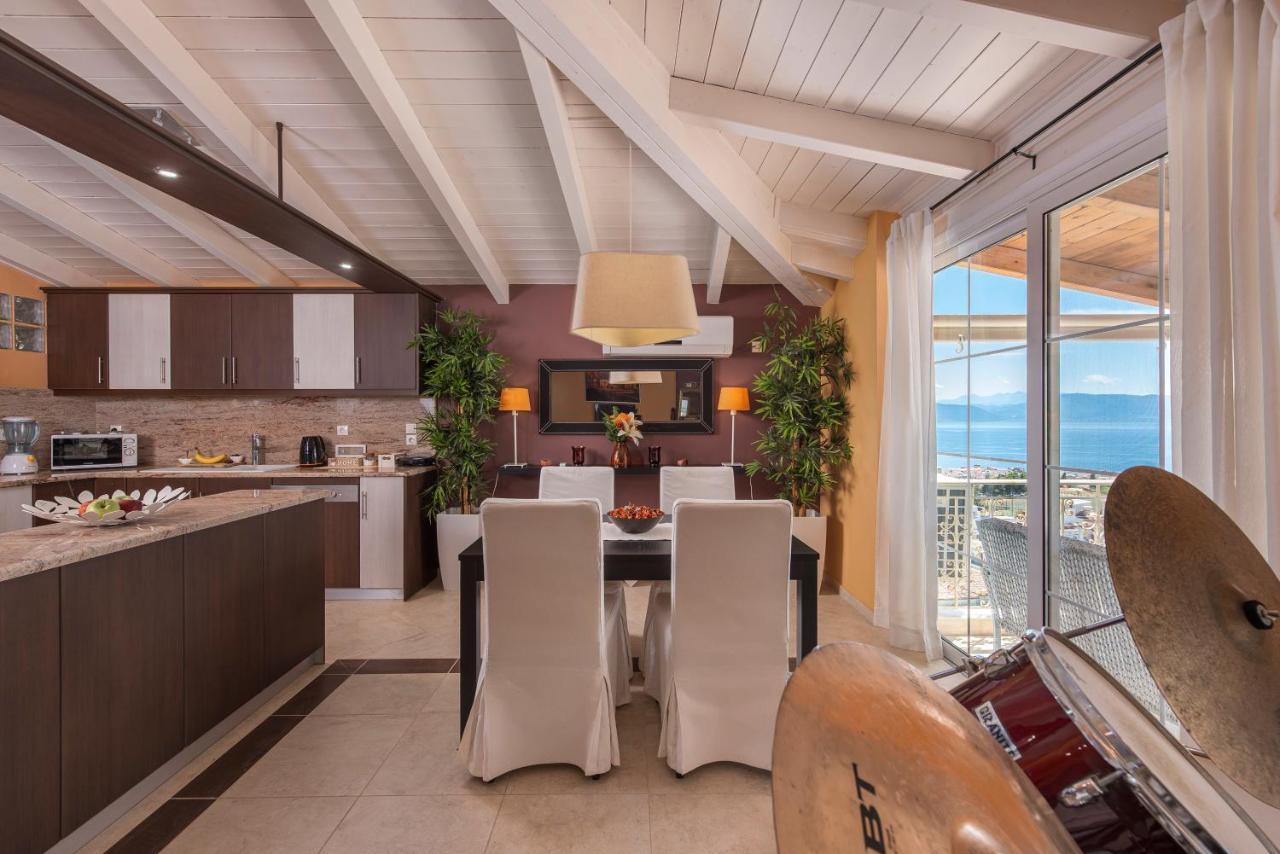 Panoramic View!Penthouse 120Qm Of Sea & Mountain Villa Loutra Edipsou  Buitenkant foto